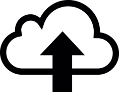 Cloud Upload Button Vinyl Cutting Svg File, Free Vectors File